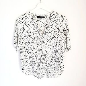 Jasmine & Juliana Polka Dotted Blouse Size M